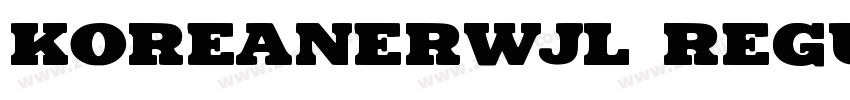 KoreanERWJL Regular字体转换